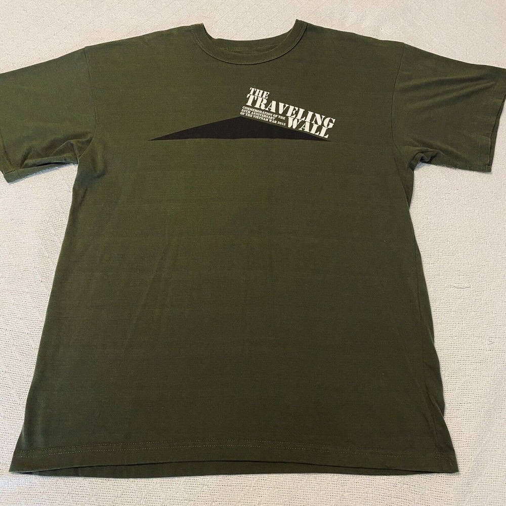 Rothco "The Traveling Wall" POW/MIA T-Shirt Mens Size XL Dark Green